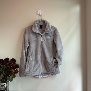 The north face osito teddy fleece  jacket in lavender Sz M